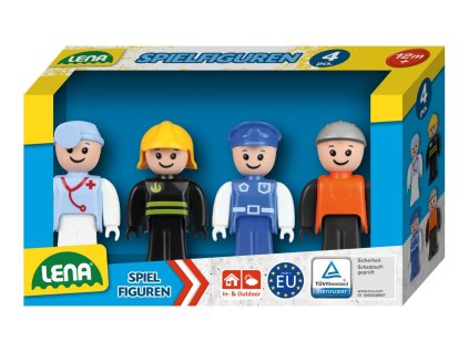 Sada figurek Truxx 4ks plast 8cm modrá sada v krabičce 18x10x5cm