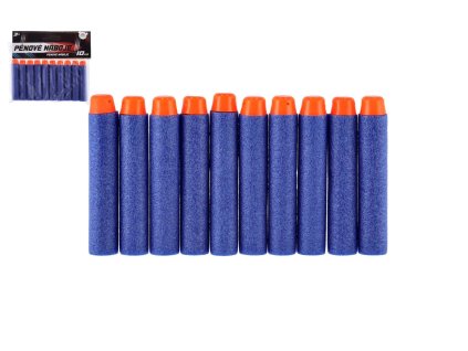 Náhradní pěnové náboje do pistole 7x1cm 10ks v sáčku