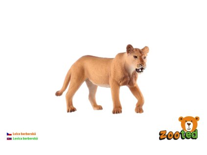 Lev berberský lvice zooted plast 12cm