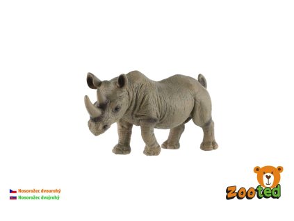 Nosorožec dvourohý zooted plast 14cm