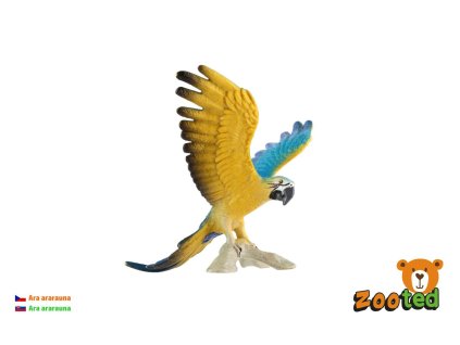 Ara ararauna zooted plast 9cm