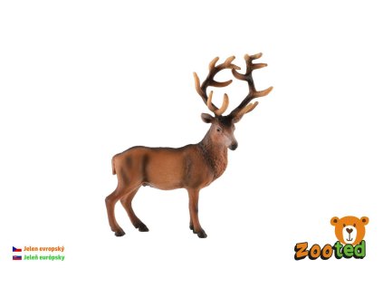 Jelen evropský zooted plast 15cm