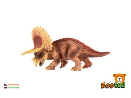 Triceratops malý dinosaurus zooted plast 14cm