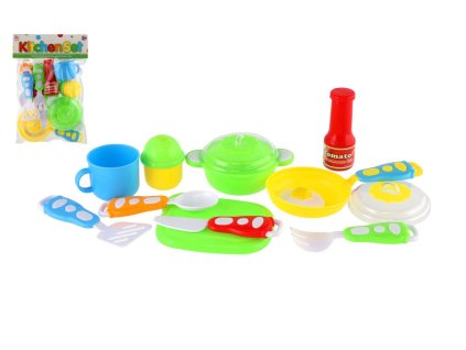 Sada nádobí plast v sáčku 18,5x26x6cm