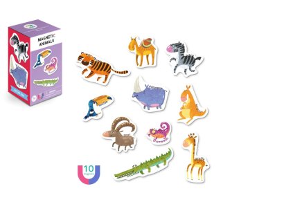 Magnety Zvířátka 10ks v krabičce 7x12x7cm