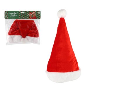 Čepice vánoční dětská látka průměr 25 cm na kartě karneval