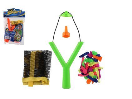 Prak s vodními bombami/balónky 36ks plast 14x19cm 2 barvy v sáčku