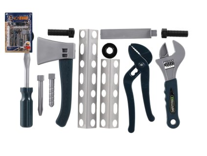 Sada nářadí plast na kartě 26,5x36,5x4cm