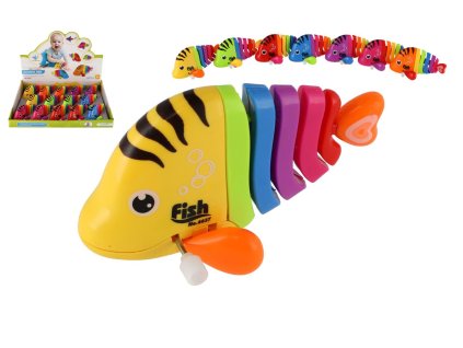 Rybka/Ryba na klíček plast 11cm mix barev 14ks v boxu