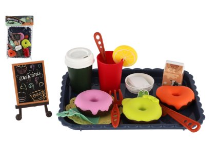 Kuchyňská sada nádobí + potraviny plast v sáčku 20,5x30cm