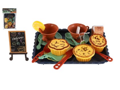 Sada nádobí a potravin s podnosem plast v sáčku 22x30cm