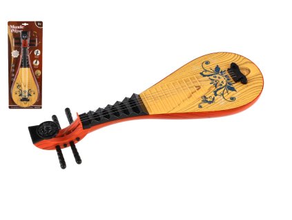 Mandolína plast 34cm na kartě 16x41x5cm