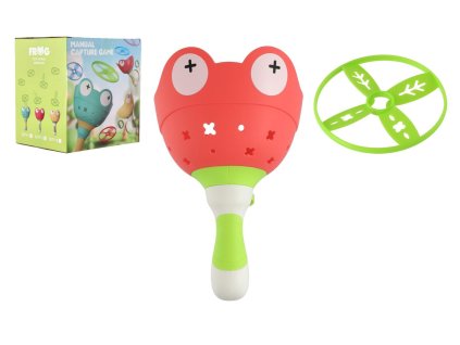 Vystřelovací vrtulka 6ks žába plast 22cm + startér v krabici 14x15x11cm