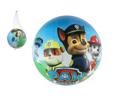 Míč Tlapková patrola/Paw patrol nafouknutý 23cm v síťce
