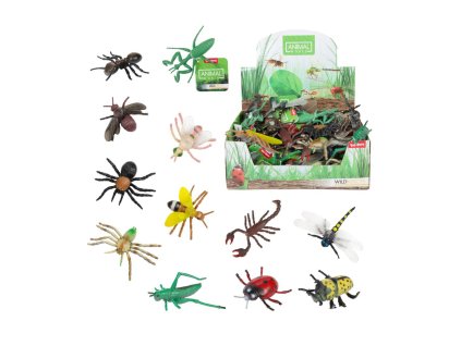 Hmyz plast 6-13cm mix druhů 48ks v boxu