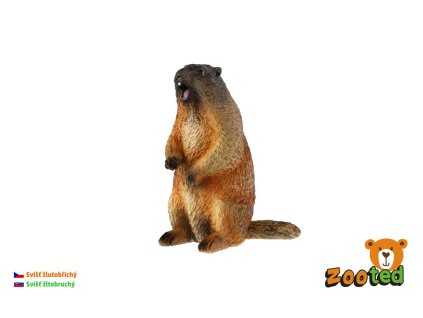 Svišť žlutobřichý zooted plast 8cm