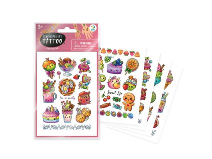 Tetování Sladkosti 10,5x15cm 4 listy v sáčku