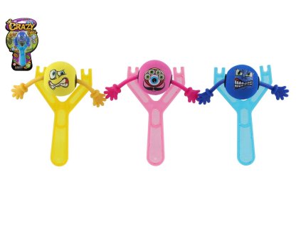 Prak se smajlíkem plast 14cm 3 barvy na kartě 13x22x4cm