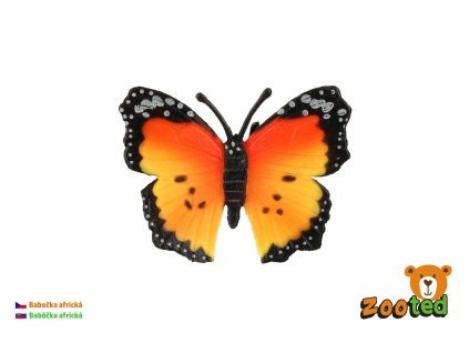 Motýl Monarcha africký (babočka) zooted plast 7cm
