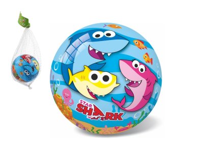 Míč Baby Shark nafouknutý 14 cm v síťce