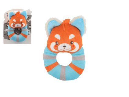 Liška chrastítko plyš 9x14cm na kartě v sáčku 0+