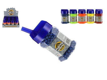 Kuličky do pistole 1200ks plast 6mm mix barev v plastové láhvi 12ks v boxu