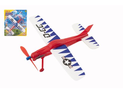 Letadlo na natáhnutí pěna 22x26cm 3 barvy na kartě