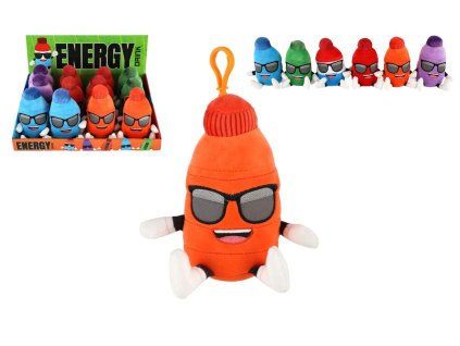 Energy drink přívěsek 15cm 6 barev 12ks v boxu 12m+