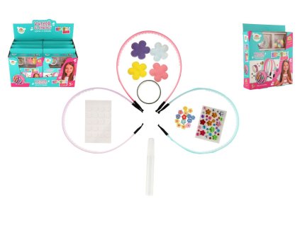 Kreativní sada Vytvoř si čelenku 2 druhy v krabičce 19x23x5cm 8ks v boxu