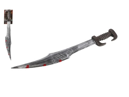 Meč pirátský plast 70cm na kartě