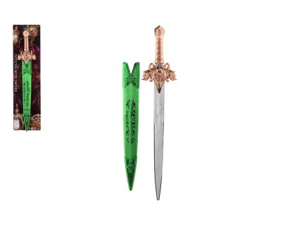 Meč elfí v pouzdře plast 54cm na kartě