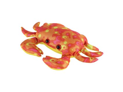Krab plněný pískem 770 g mačkací antistresový látka 21cm v sáčku