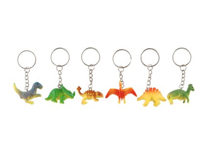 Přívěsek na klíče/Klíčenka dinosaurus plast 7cm mix druhů