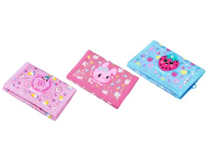 Peněženka Keyroad dívčí látková 3 barvy v sáčku 12,5x8cm