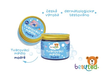 Tvarovací mýdlo modré beauted v uzavíratelné dóze
