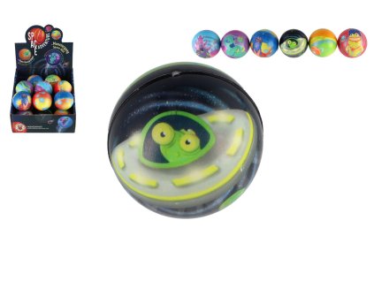 Míček skákací vesmír pěnový 6cm mix barev 18 ks v boxu