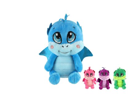 Dráček/Drak baby plyšový 12x19cm 4 barvy 0m+