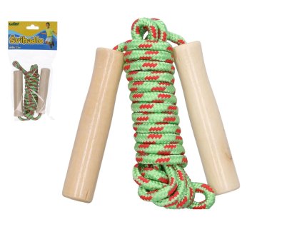 Švihadlo 250cm s dřevěnou rukojetí na kartě