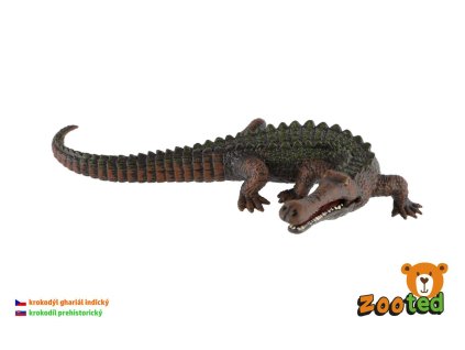 Krokodýl ghariál indický plast 17cm