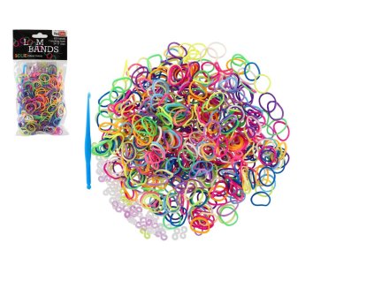 Udělej si svůj náramek - gumičky 600ks v sáčku 9x18cm