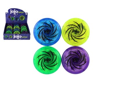 Jojo plast 6cm svítící na baterie 4 barvy 12ks v boxu