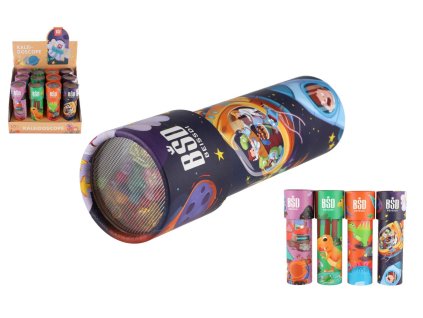 Kaleidoskop - Krasohled Dinosaurus papír 17cm 4 barvy 12ks v boxu