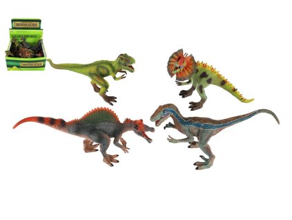 Figurka dinosaurus plast 34x17cm mix druhů v sáčku 8ks v boxu