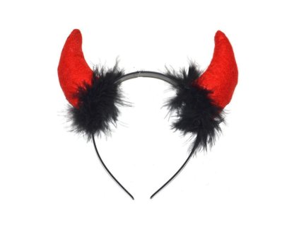 Čertovské rohy plast 11,5x21cm v sáčku karneval