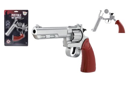 Pistole na kapsle 8 ran kov 22cm na kartě