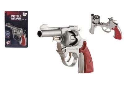 Pistole na kapsle 8 ran kov 18cm na kartě