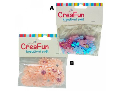 Květina/Motýl, 30ks 24 mm