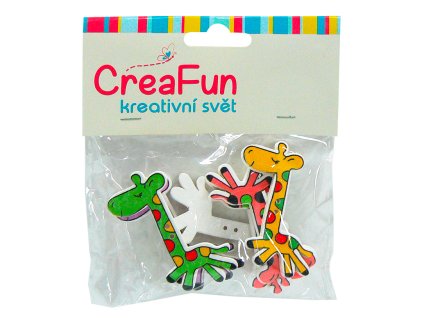 Žirafa, 6ks 50x27mm