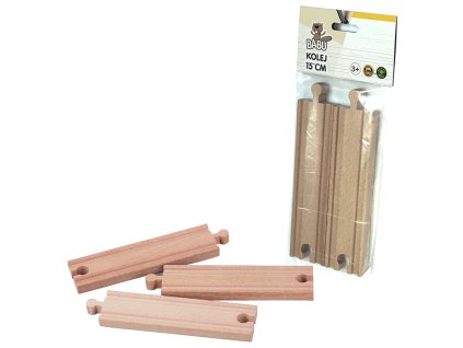 BABU vláčky - Kolej rovná 15 cm, 2ks