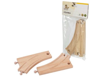 BABU vláčky - Kolej Y 16 cm, 2ks